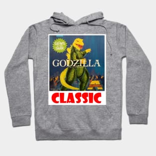 Vintage Model Kit Box Art - Aurora Giant Lizzard Hoodie